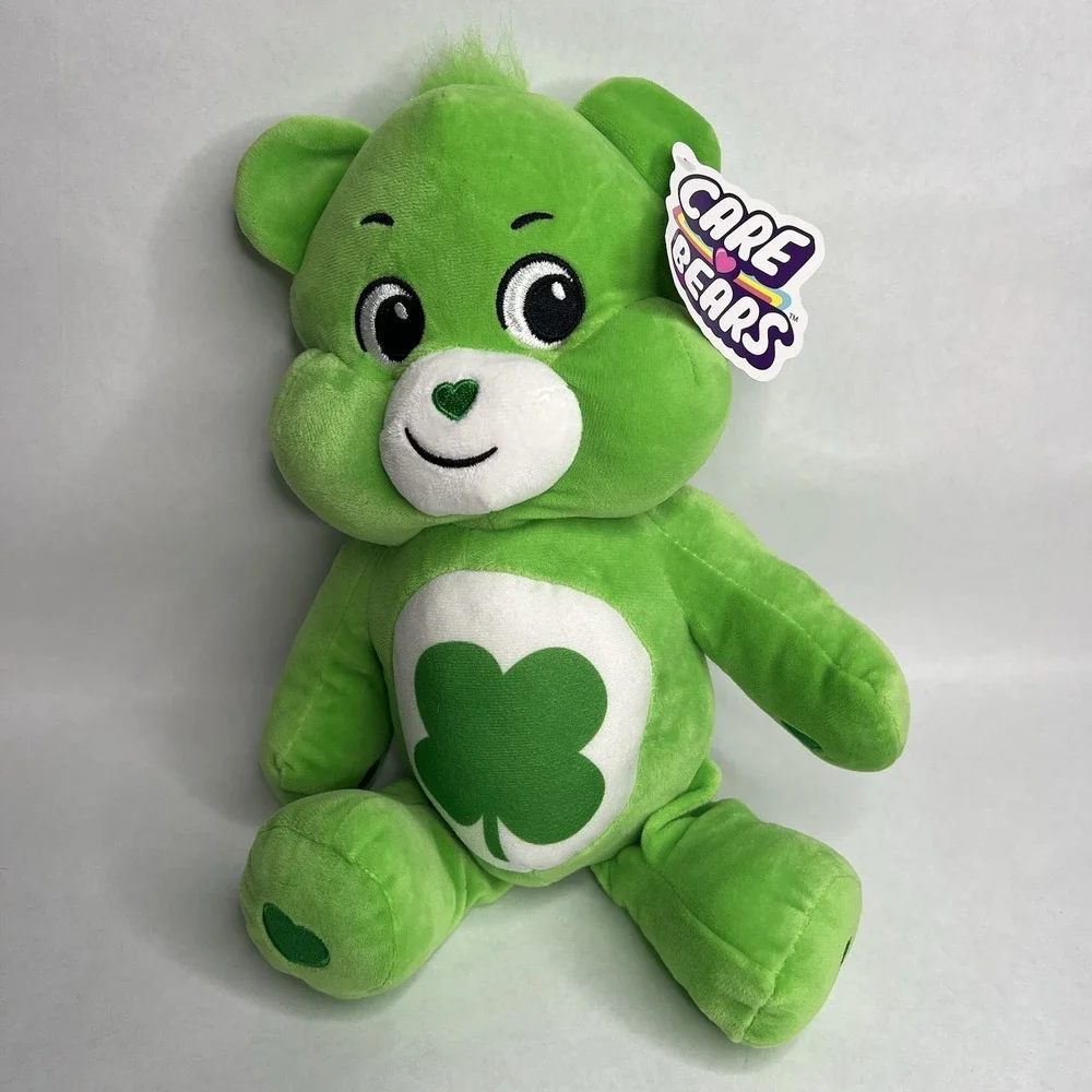 2021 Care Bear Plush Good Luck 14 inch Lucky Shamrock Cloudco Basic Fun Kindness